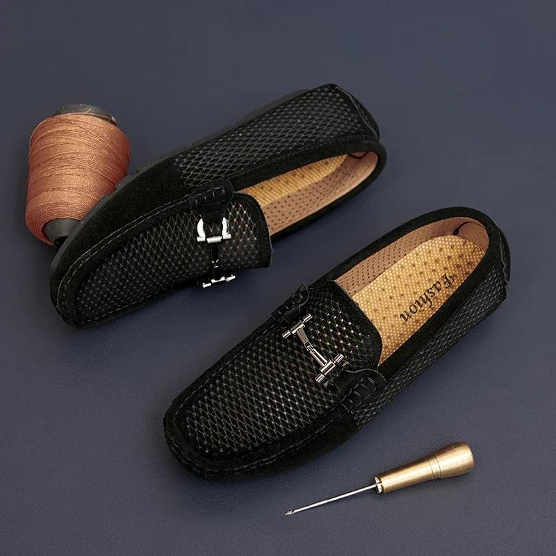 Men Leather Shoes Casual Classic Mens Loafers Man Flats Big Size 37-46 Male Shoes Driving Shoes for Men Moccasins