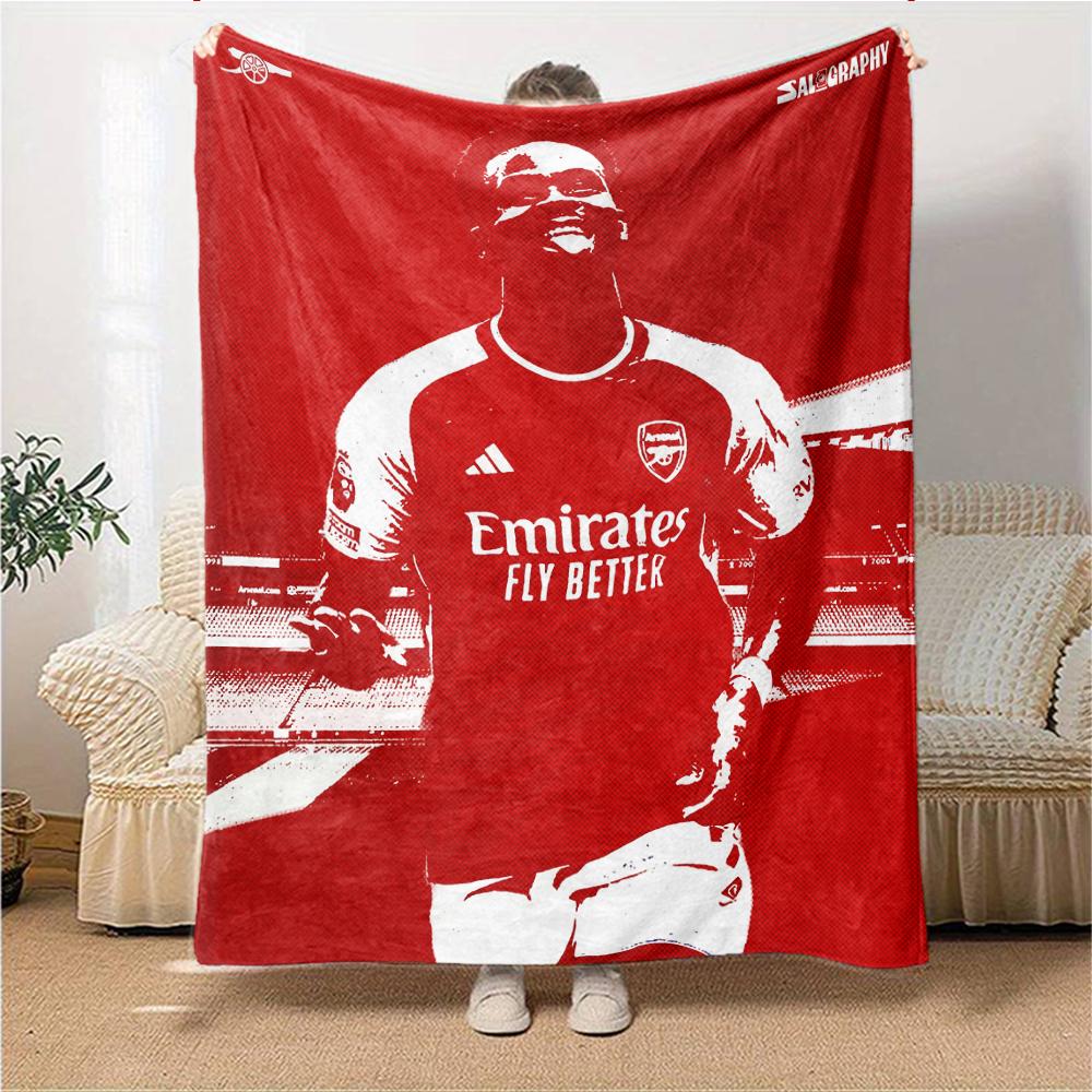Arsenal Spieler Jubel Decken Flanell Bedruckt Atmungsaktiv Warm Überwurfdecke für Zuhause Büro Bettwäsche 0708a30