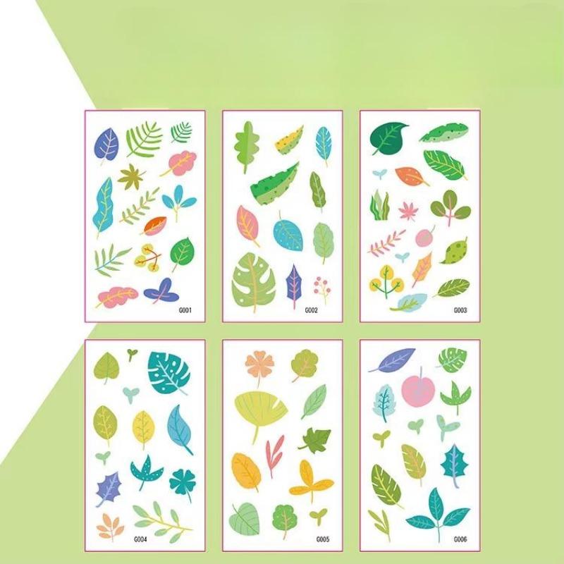 6Pcs/set Kids Space Themed Temporary Tattoos Fantasy Planet Designs Fun Preschool Party Favors Stickers