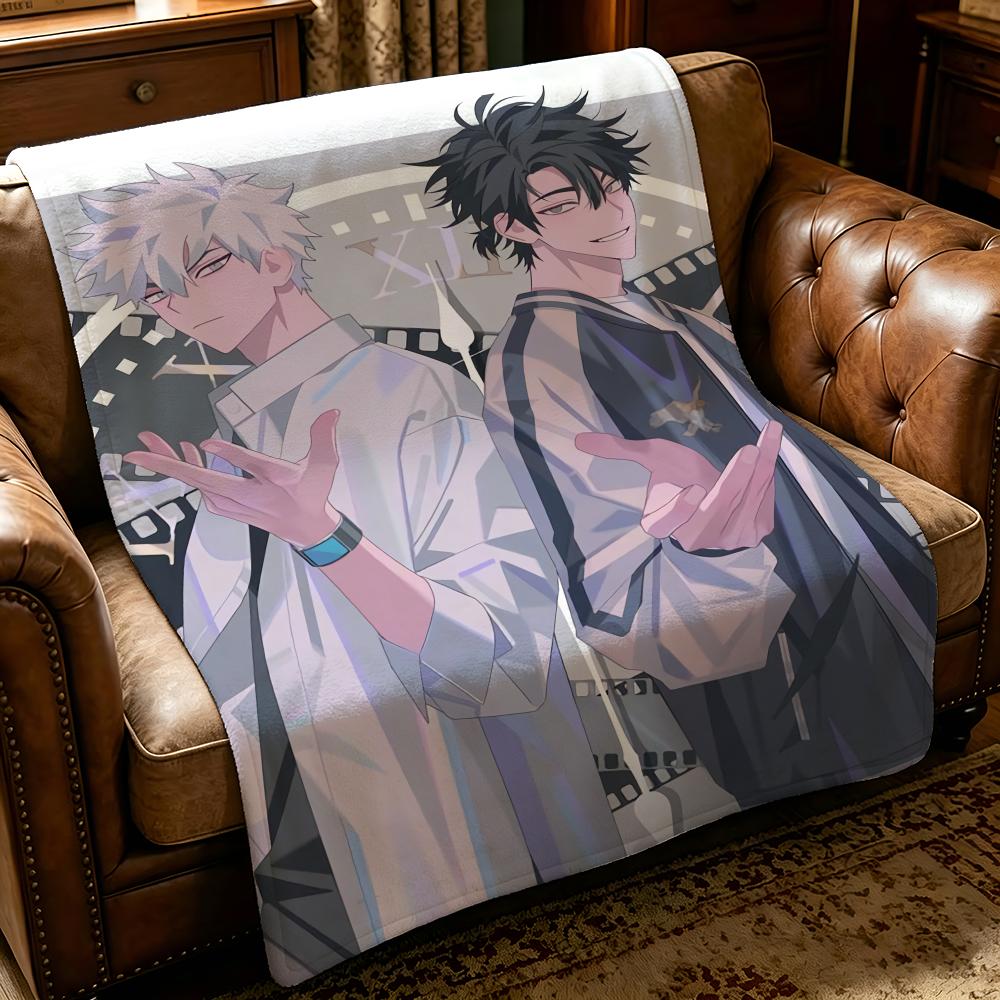 anime L-Link Click-k Throw Thick Comfort Flannel Quilt, Multi-scene Use Indoor Outdoor Daily Nap
