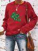 Women's Autumn/Winter St. Patrick's Day Print Long Sleeve Pullover Hoodie