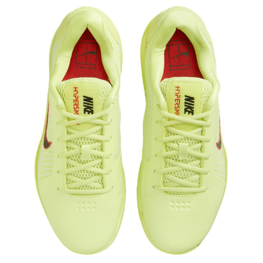 NikeCourt Air Zoom Vapor 12 Hypersmash Light Lemon Twist Unisex Sneakers Green Light-Crimson White HJ0549-700