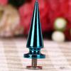 10 Set 10 * 26 mm Copper Rivet Metal Stud, with Metallic Screw Set, Cone Spikes Screwback Studs for DIY Leather Craft Bag Shoe/Leather