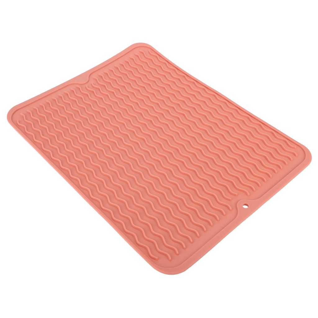 Dish Drying Mat Soft Flexible Rubber Heat Resistant Nonslip BPA Free Eco Friendly Wide Application