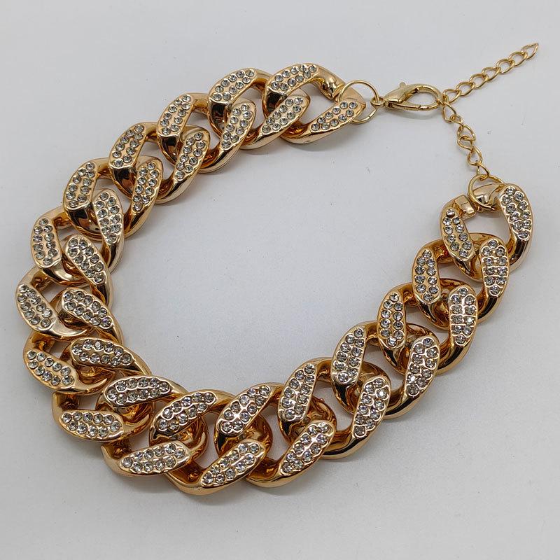 

Транснациональные аксессуары для питомцев: золотое ожерелье для питомца, пластиковые изделия, фото золотая цепочка, универсальная ОПП упаковка для кошек и собак. M Length 36cm+7cm