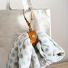 Portable Glove Scarf Clip Holder, Metal Handbag Hanger, Purse Hook, Towel Clip with Key Chain