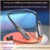 Neckband Bluetooth 5.3 Wireless Sports Earbuds with Noise Cancelling & Long Battery Life, Compatible with Apple & Huawei