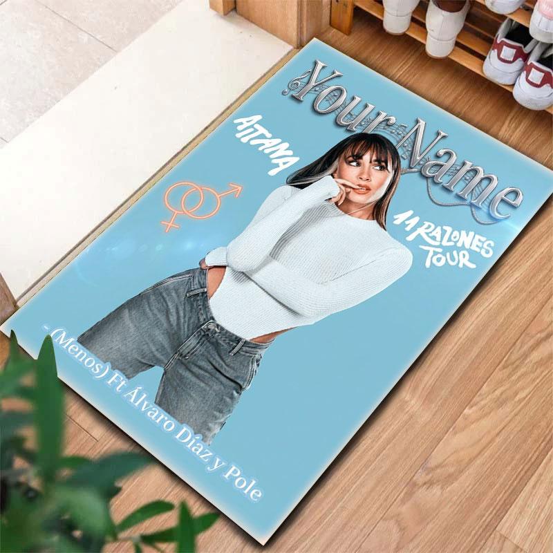 Aitana Custom Name Carpet Rug for Living Room Bedroom Home Sofa Decoration,Kids Play Non-slip Floor Mat