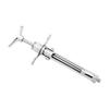 1 Pc Dental Gun Syringe Press Type Stainless Steel Anesthesia Aspirating Needle Tube Oral Surgery Surgical Instrument