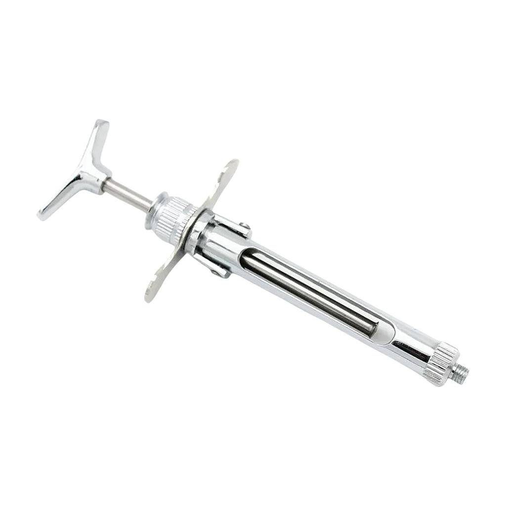1 Pc Dental Gun Syringe Press Type Stainless Steel Anesthesia Aspirating Needle Tube Oral Surgery Surgical Instrument