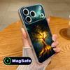 Coque de téléphone portable Arbre de Vie du Monde pour iPhone 17 16 15 14 13 12 11 Air Pro Max Plus Mini Magsafe Coque Transparente Colorée