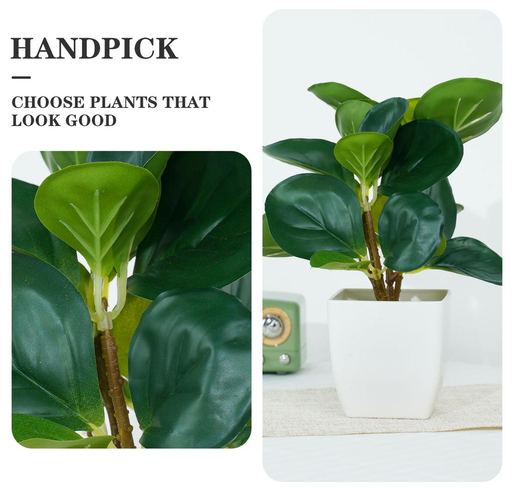 Fake Plants Bonsai Simulation Pot Green Plants Artificial Flowers Table Potted Ornaments for Home Office Decor  Bed Room Decor