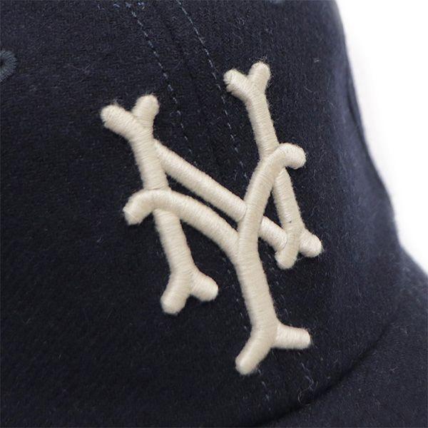 Used AMERICAN NEEDLE Wool Cap New York Cubans Negro League Baseball Cap Size Adjustable Hat Navy Unisex