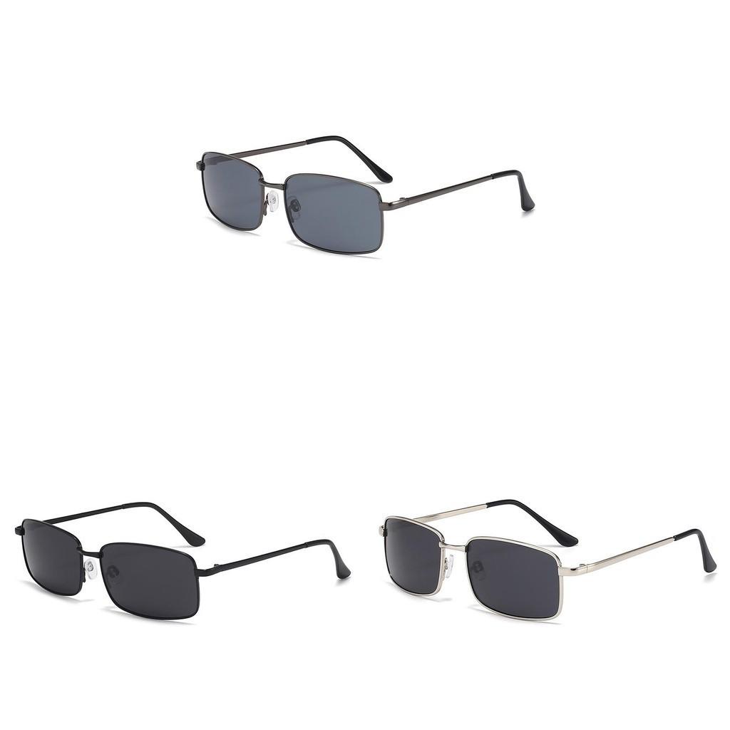 Trendy Metal Frame Polarized Sunglasses For Men Uv Outdoor Sun Protection