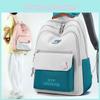Stylish Color Block Backpack For Men And Women Perfect For Casual School And Travel Use