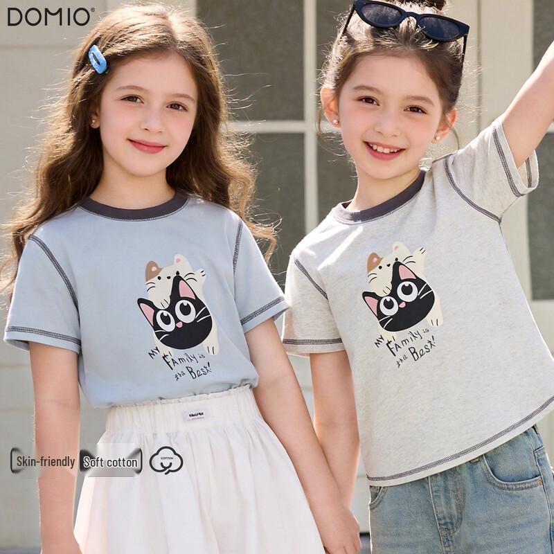 Duomiaowu Girls' Cartoon Short Sleeve T-Shirt