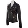 AVIATRIX Giacca da donna in vera pelle (AGSM) - Nero
