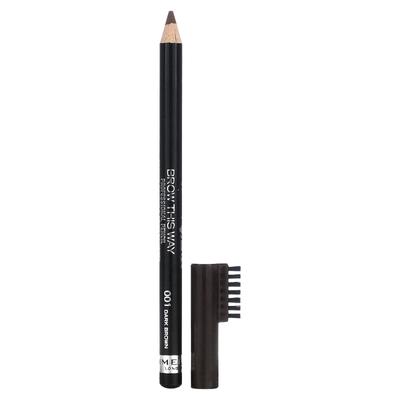 Professional Eyebrow Pencil, 001 Dark Brown, 0.05Oz(1.4G)