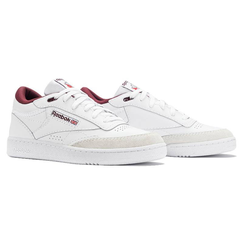 Reebok Classics Club C Mid Ii 'White Classic Maroon' Sneakers 100033035