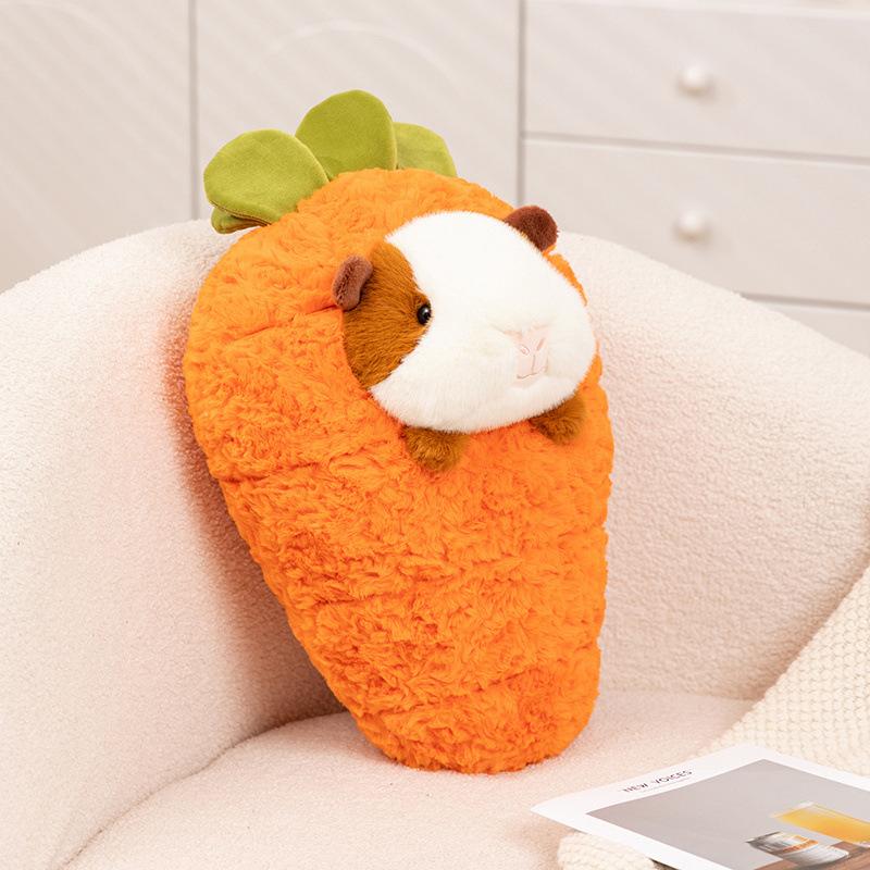 Creative Fruit Animal Carrot Rabbit Throw Pillow Plush Toy Doll Lying Down Bear Doll Girl Doll