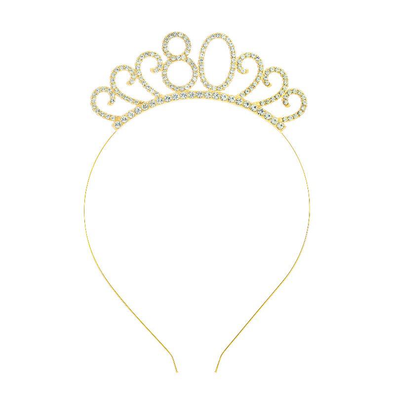 Cross-Border Digital Birthday Crown Set: Headdress, Party Shoulder Strap & Etiquette Belt Photo Prop for Girls