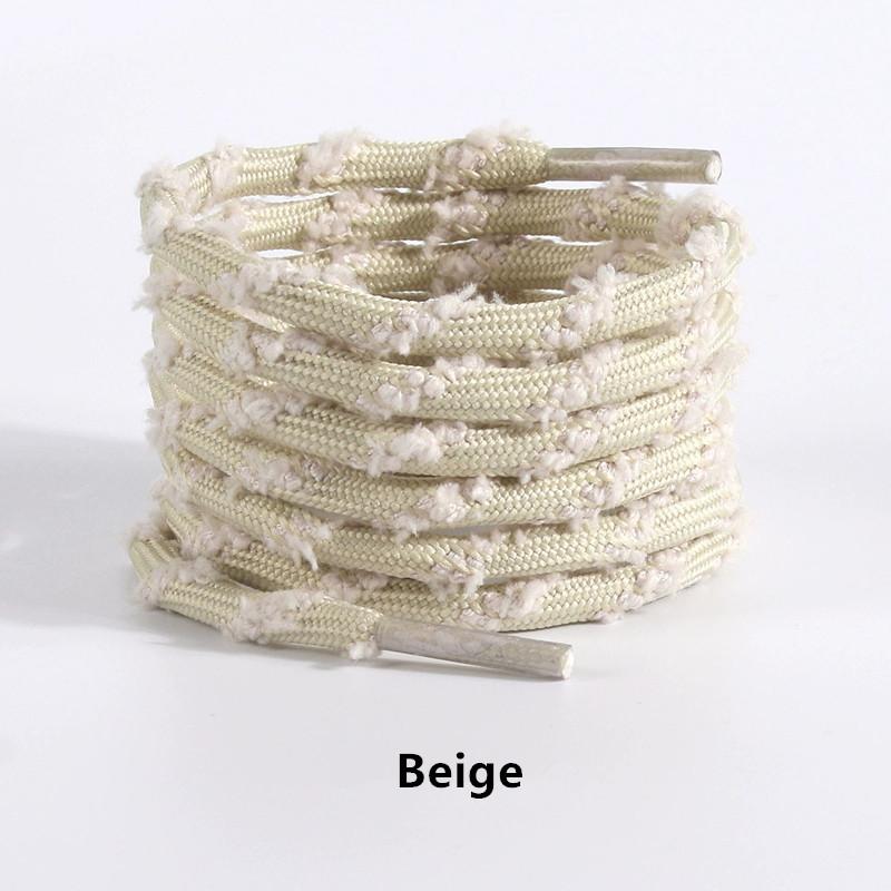 Fashion Pearl Shoe Flower DIY Oblique Round Shoelaces Shoe Decoration Accessories for Sneakers Casual White Shoe German Trainers