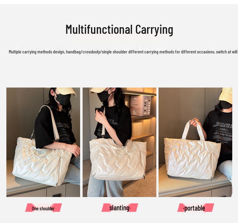 Crossbody Yoga Travel Bag with Dry-Wet Separation – Cotton Shoulder Bag for Convenient Fitness and Travel