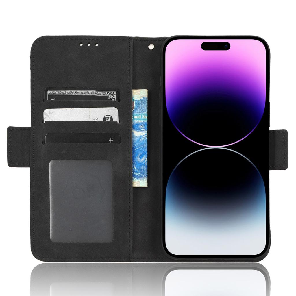 For iPhone 15 Pro Max Case PU Leather Wallet Shockproof Stand Phone Cover