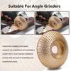 Woodworking Wood Angle Grinding Wheel Tungsten Carbide Coating Bore Shaping Wood Grinding Wheel Angle Grinder Disc