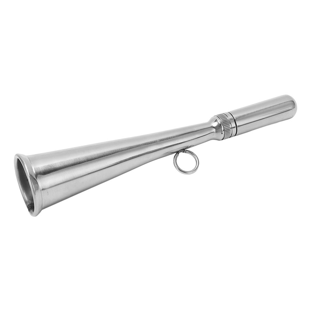 Handheld Foghorn Stainless Steel Fog Horn Removable Mouthpiece Accessory for Boat