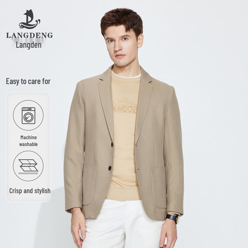 Langdeng Men's Light Business Casual Blazer