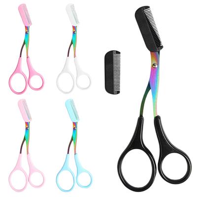 Eyebrow Trimmer Scissor Beauty Products for Women Eyebrow Scissors with Comb Stainless Steel Makeup Tools Beauty Scissors