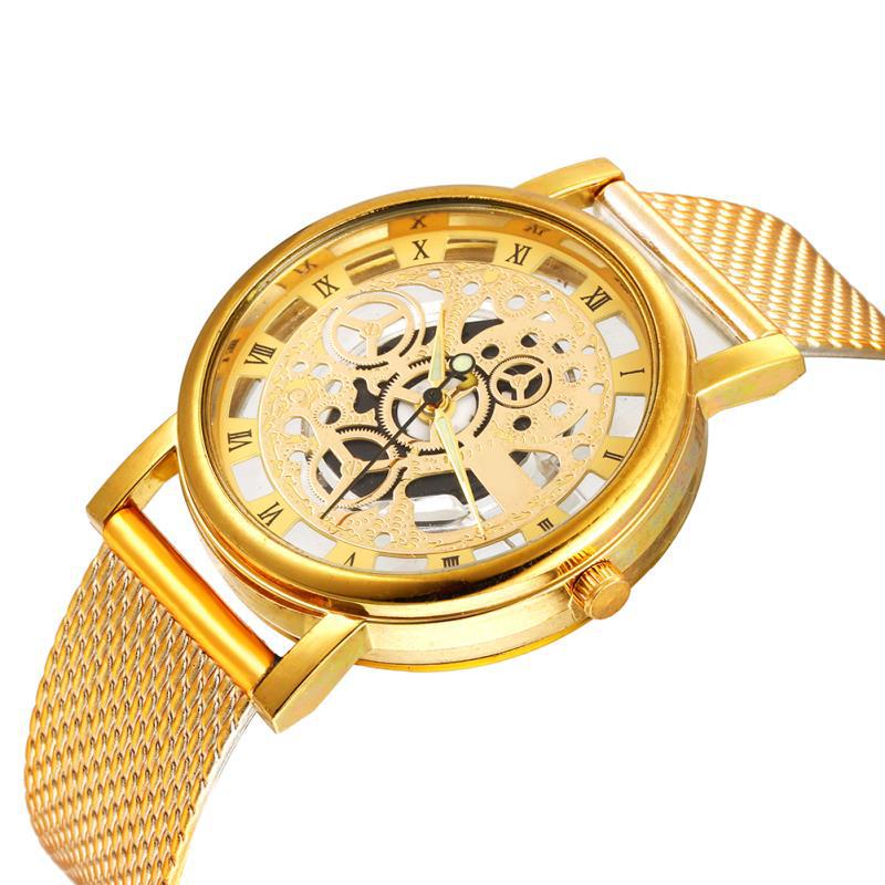 Men'S Watch Fashion Business Hollow Mechanical Disc Personality Casual Versatile Men'S Quartz Watch