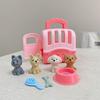 Pet Raise Toy Kids Learning Dollhouse Simulation Dog Raise Grooming Pretend Toy