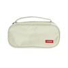 Handheld Double-layer Pencil Case Oxford Cloth Solid Color Student Case Pencil with Pen Clip Compartment Storage Bag School Stationery