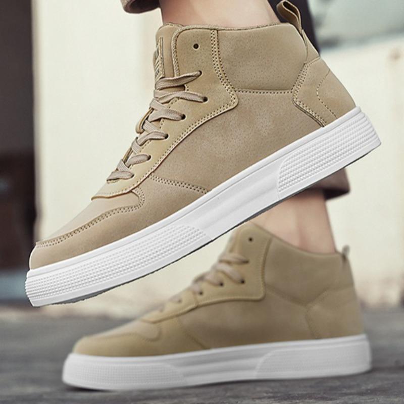 Herrenschuhe Übergröße Mode Lässiger Sneaker Outdoor High-Top Skateboard Schuhe Schnürschuhe Plateau Vulkanisierte Schuhe Hombre
