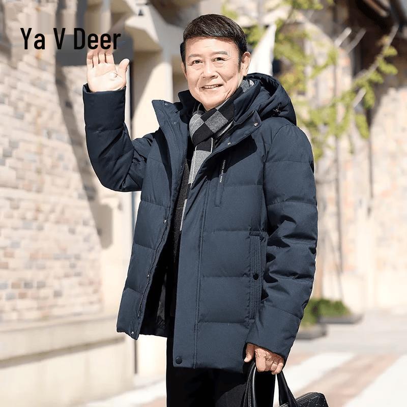 Yalu Men s Thickened Mid-Length Winter Down Jacket 170