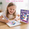 Montessori Kids Watercolor Coloring Book With Built-In Paint Board And Brushes Educational Creative Art Gift For Children