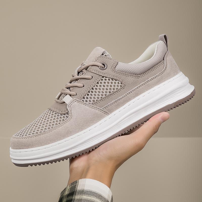 Breathable Men's Summer Shoes New Hollow Casual Mesh Shoes Versatile Soft Sole Sports Sneakers Trendy Tenis Masculino Trainers