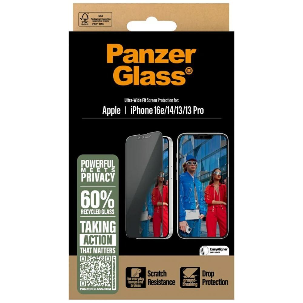 Szkło prywatyzujące do iPhone 16 PanzerGlass Ultra-Wide Fit