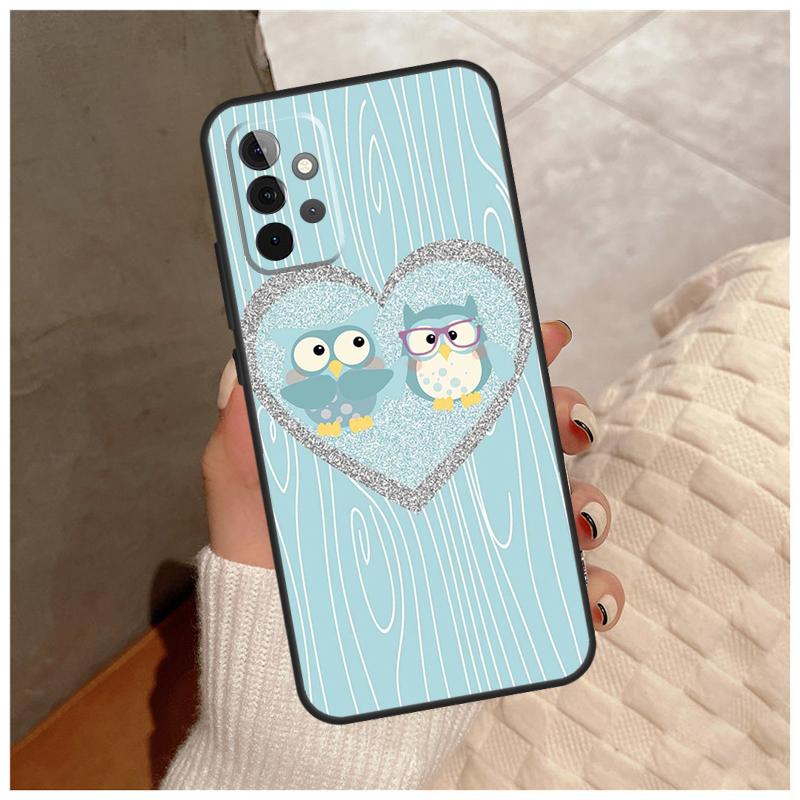 Cute Cartoon Owl For Samsung Galaxy A12 A32 A52 A22 A16 A26 A36 A56 A06 A55 A35 A15 A54 A34 A14 A13 A53 Case