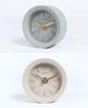 Industrial Style Concrete Desktop Clock with Brass Hand
