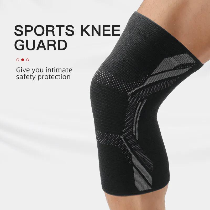 1Pc Knitted Nylon Sports Knee Pad Protective Gear Running Cycling Basketball Skipping Rope Warm Kneepad Foot Cold-Proof Sleeve