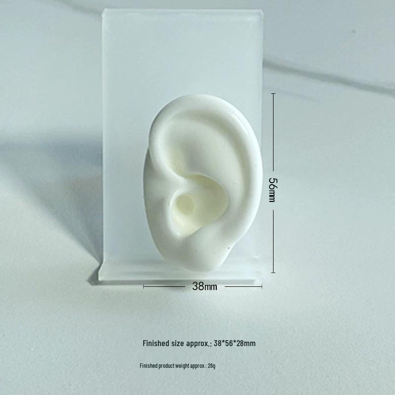 Silicone Ear Model for Piercing Jewelry Display