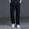 2025 Cotton Multi Flap Pockets Men's Straight Leg Cargo Pants Loose Casual Outdoor Pants Men's Work Pants for Hiking Tactical