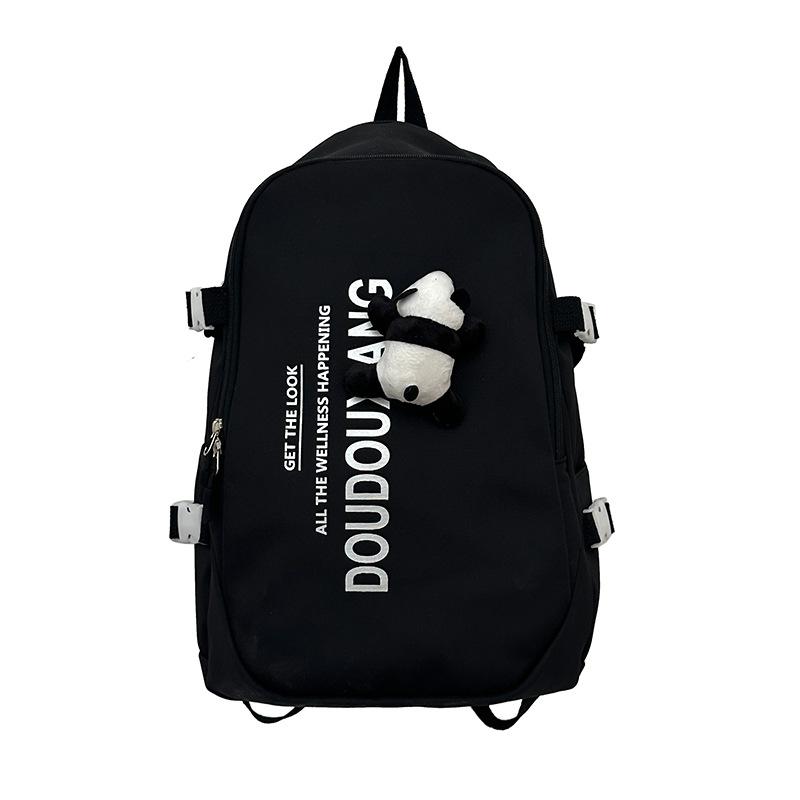 

New student schoolbag Korean version fashion trend letter backpack casual versatile travel computer backpack large (30 * 15 * 42)