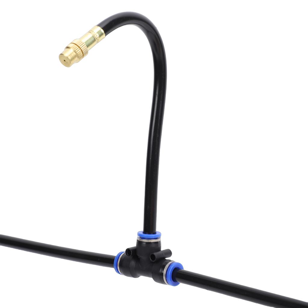 16FT Drip Irrigation System, Garden Irrigation Kit with 5pcs Nozzles, Automatic Atomizing Watering Sprinkler System for
