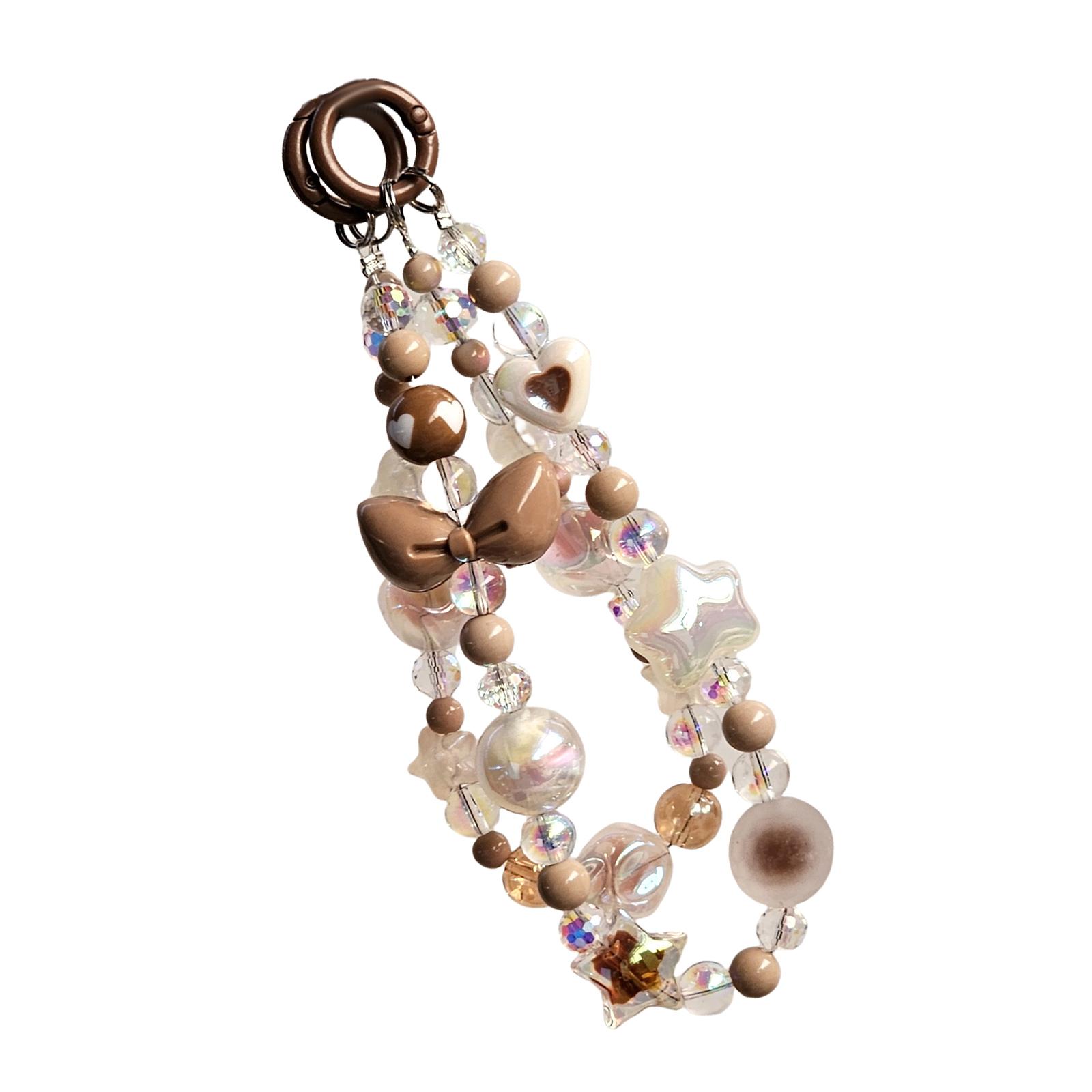 

Телефонний ланцюжок ручної роботи з бісеру, кулон, телефонний шнурок, мобільний телефон, мотузковий браслет, модний брелок для ключів для жінок, ювелірні вироби