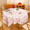 PEVA Tablecloth Thickened Red Festive Table Cloth Portable Table Cover  New Year Party Supplies