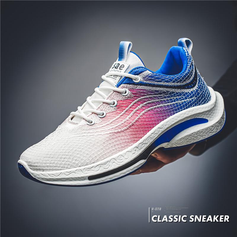 

Spring and summer new men s breathable running sports dad shoes travel and leisure low-top lace-up platform trendy shoes men s shoes 44